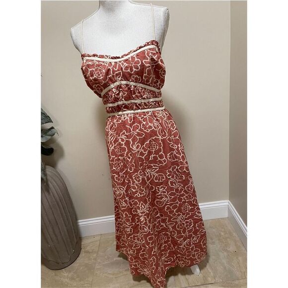 Mon Renn Monte Floral Sundress Size L - Picture 5 of 10